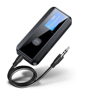 C29 2 in 1 USB Bluetooth 5.0 Audio Receiver Transmitter with LCD Display(Black) (OEM)
