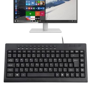 KB-301A Multimedia Notebook Mini Wired Keyboard, Arabic Version (Black) (OEM)