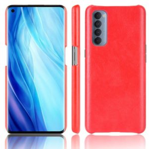 For OPPO Reno4 Pro 4G (Foreign India Version) Shockproof Litchi Texture PC + PU Case(Red) (OEM)