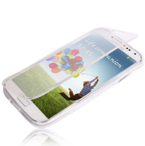 Flip Translucent Protection TPU Case for Galaxy S IV / i9500(Transparent) (OEM)