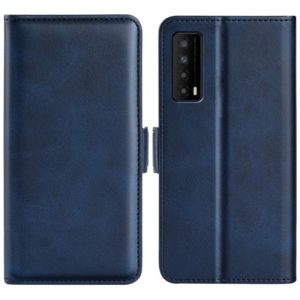 For TCL Stylus 5G Dual-side Magnetic Buckle Horizontal Flip Leather Phone Case(Dark Blue) (OEM)