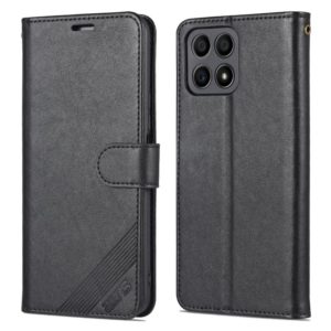 For Honor X30i AZNS Sheepskin Texture Flip Leather Phone Case(Black) (AZNS) (OEM)