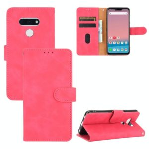 For LG Style 3 Solid Color Skin Feel Magnetic Buckle Horizontal Flip Calf Texture PU Leather Case with Holder & Card Slots & Wallet(Rose Red) (OEM)