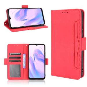 For Blackview A70 (2021) Skin Feel Calf Pattern Horizontal Flip Leather Case with Holder & Card Slots & Photo Frame(Red) (OEM)