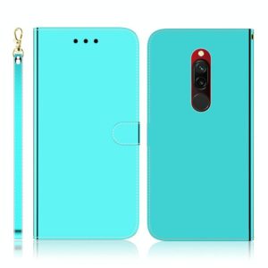 For Xiaomi Redmi 8 Imitated Mirror Surface Horizontal Flip Leather Case with Holder & Card Slots & Wallet & Lanyard(Mint Green) (OEM)