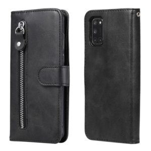 For OPPO A52 / A72 / A92 Fashion Calf Texture Zipper Horizontal Flip Leather Case with Holder & Card Slots & Wallet(Black) (OEM)