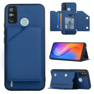 For Tecno Spark 6 Go / Go 2020 Skin Feel PU + TPU + PC Phone Case(Blue) (OEM)