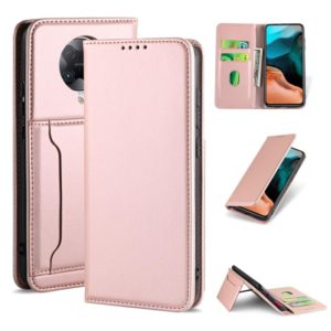 For Xiaomi Redmi K30 Pro / Poco F2 Pro Strong Magnetism Shockproof Horizontal Flip Liquid Feel Leather Case with Holder & Card Slots & Wallet(Rose Gold) (OEM)
