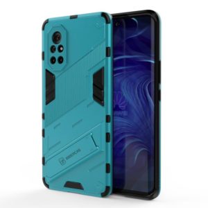 For Huawei Nova 8 Punk Armor 2 in 1 PC + TPU Shockproof Case with Invisible Holder(Blue) (OEM)