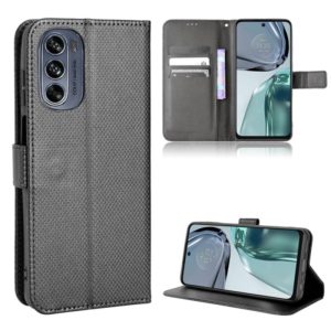 For Motorola Moto G62 5G Diamond Texture Leather Phone Case(Black) (OEM)
