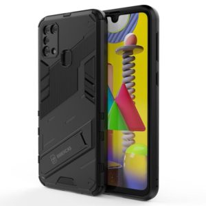 For Samsung Galaxy M31 Punk Armor 2 in 1 PC + TPU Shockproof Case with Invisible Holder(Black) (OEM)