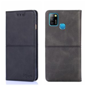For Infinix Hot 10 Lite/Smart 5 X657 Cow Texture Magnetic Horizontal Flip Leather Phone Case(Black) (OEM)