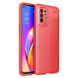 For OPPO F19 Pro+ 5G Litchi Texture TPU Shockproof Case(Red) (OEM)