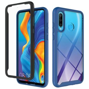 For Huawei P30 Lite Starry Sky Solid Color Series Shockproof PC + TPU Protective Case(Navy Blue) (OEM)
