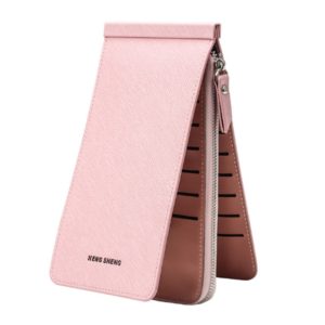 Ultra-thin Wallet Multi-card Position Multi-function Card Package Wallet(Pink) (OEM)