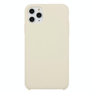 For iPhone 11 Pro Max Solid Color Solid Silicone Shockproof Case(Antique White) (OEM)