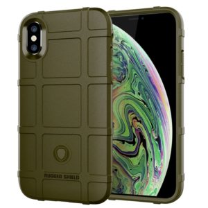 For iPhone XS Max Full Coverage Shockproof TPU Case(Green) (OEM)