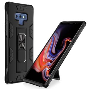 For Samsung Galaxy Note 9 Soldier Armor Shockproof TPU + PC Magnetic Protective Case with Holder(Black) (OEM)