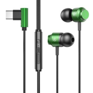 TS902 Metal In-Ear USB-C / Type-C Game Earphone, Cable Length: 1.2m(Green) (OEM)