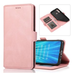 For Xiaomi Redmi Note 8 Retro Magnetic Closing Clasp Horizontal Flip Leather Case with Holder & Card Slots & Photo Frame & Wallet(Rose Gold) (OEM)
