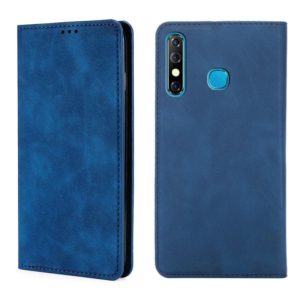 For Infinix Hot 8 / Hot 8 Lite X650 X650B / Tecon Camon 12 CC7 Sp Skin Feel Magnetic Horizontal Flip Leather Case with Holder & Card Slots(Blue) (OEM)