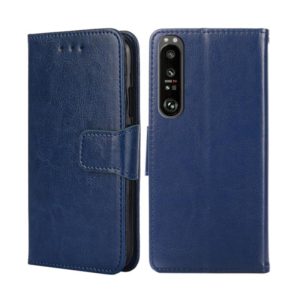For Sony Xperia 1 III Crystal Texture Leather Phone Case(Royal Blue) (OEM)