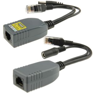 2 PCS 904, 4 Cores Power Over Ethernet Passive POE Splitter Injector Adapter Cable Kit for IP Camera Security System (OEM)