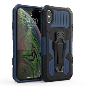 For iPhone X / XS Machine Armor Warrior Shockproof PC + TPU Protective Case(Royal Blue) (OEM)