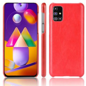 For Samsung Galaxy M31s Shockproof Litchi Texture PC + PU Case(Red) (OEM)