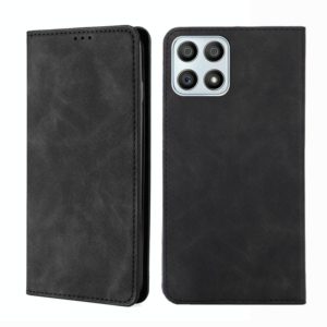 For Honor X30i Skin Feel Magnetic Horizontal Flip Leather Phone Case(Black) (OEM)