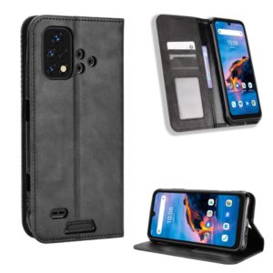 For Umidigi Bison X10G / X10G NFC Magnetic Buckle Retro Texture Leather Phone Case(Black) (OEM)