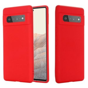 Pure Color Liquid Silicone Shockproof Full Coverage Case For Google Pixel 6 Pro(Red) (OEM)
