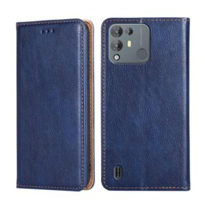 For Blackview A55 Pro Pure Color Magnetic Leather Phone Case(Blue) (OEM)
