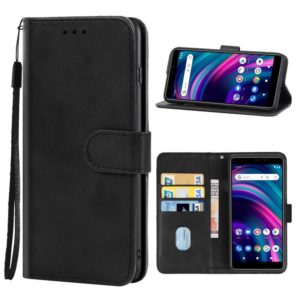 For BLU J9L Leather Phone Case(Black) (OEM)