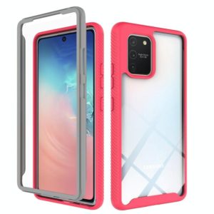 For Samsung Galaxy S10 Lite Starry Sky Solid Color Series Shockproof PC + TPU Protective Case(Red) (OEM)