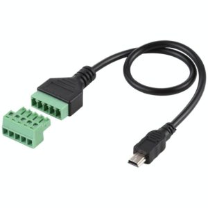 Mini 5 Pin Male to 5 Pin Pluggable Terminals Solder-free USB Connector Solderless Connection Adapter Cable, Length: 30cm (OEM)