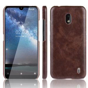 Shockproof Litchi Texture PC + PU Case For Nokia 2.2(Brown) (OEM)