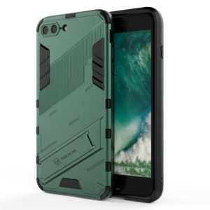 Punk Armor 2 in 1 PC + TPU Shockproof Case with Invisible Holder For iPhone 7 Plus & 8 Plus(Green) (OEM)