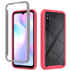 For Xiaomi Redmi 9A Starry Sky Solid Color Series Shockproof PC + TPU Protective Case(Red) (OEM)