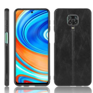 For Xiaomi Redmi Note 9 Pro / Note 9s / Note 9 Pro Max Shockproof Sewing Cow Pattern Skin PC + PU + TPU Case(Black) (OEM)