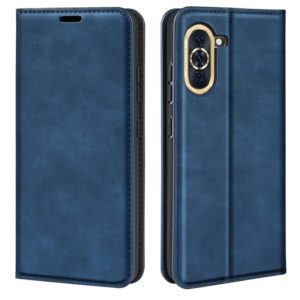For Huawei Nova 10 Retro-skin Magnetic Suction Leather Phone Case(Dark Blue) (OEM)
