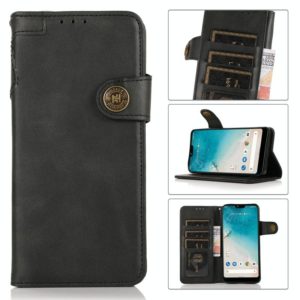 For Sony Xperia 5 III KHAZNEH Dual-Splicing Cowhide Texture Horizontal Flip Leather Case with Holder & Card Slots & Wallet & Photo Frame & Lanyard(Black) (OEM)