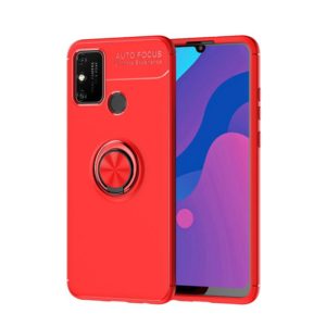 For OPPO Realme 7i Metal Ring Holder 360 Degree Rotating TPU Case(Red+Red) (OEM)