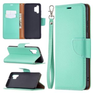 For Samsung Galaxy A32 4G Litchi Texture Pure Color Horizontal Flip Leather Case with Holder & Card Slots & Wallet & Lanyard(Green) (OEM)