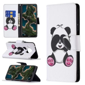 For Nokia X10 / X20 Colored Drawing Pattern Horizontal Flip Leather Case with Holder & Card Slots & Wallet(Panda) (OEM)