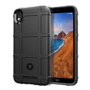 Shockproof Protector Cover Full Coverage Silicone Case for Xiaomi Redmi 7A (Black) (OEM)