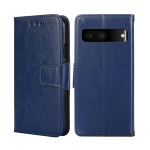 For Google Pixel 7 5G Crystal Texture Leather Phone Case(Blue) (OEM)