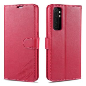 For Xiaomi Mi Note 10 Lite AZNS Sheepskin Texture Horizontal Flip Leather Case with Holder & Card Slots & Wallet(Red) (AZNS) (OEM)