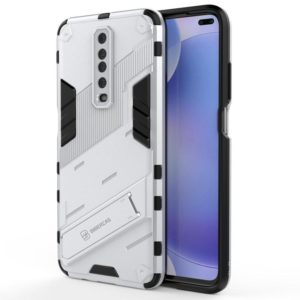 For Xiaomi Redmi K30 Punk Armor 2 in 1 PC + TPU Shockproof Case with Invisible Holder(White) (OEM)