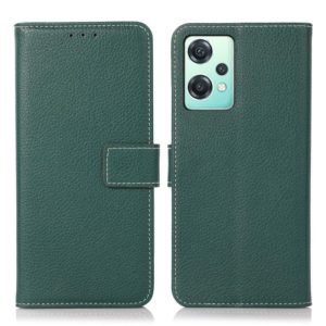 For OnePlus CE 2 Lite 5G Litchi Texture Horizontal Flip Leather Phone Case(Dark Green) (OEM)